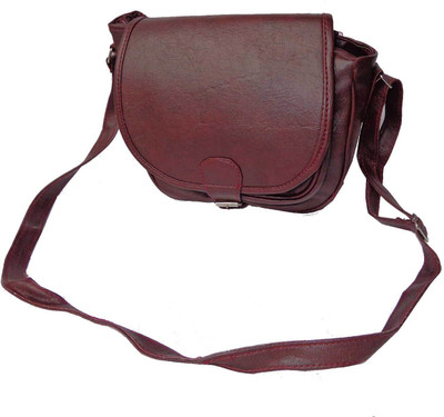 

Good Life Stuff Women Casual Maroon Leatherette Sling Bag