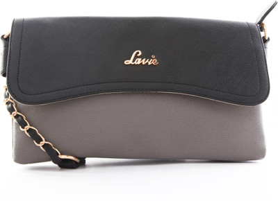 

Lavie Women Formal Grey PU Sling Bag