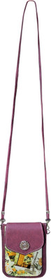 Bagathon India Girls Casual Purple Canvas Sling Bag