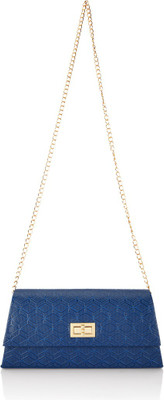 

Be Trendy Girls Evening/Party Blue PU Sling Bag
