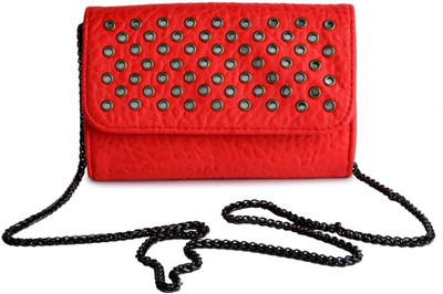 

Kazo Women Casual Red PU Shoulder Bag