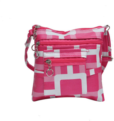 

Hawai Women Casual Pink PU Sling Bag