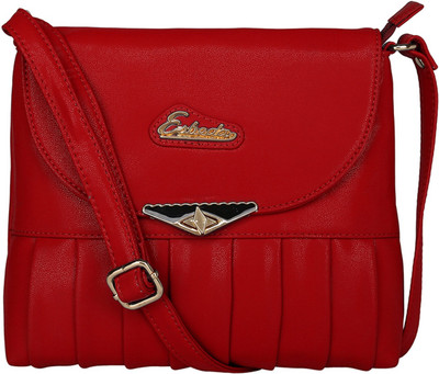 

Esbeda Women Casual Red PU Sling Bag