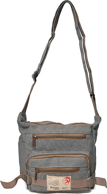

Arshia Men Casual Grey Canvas Sling Bag