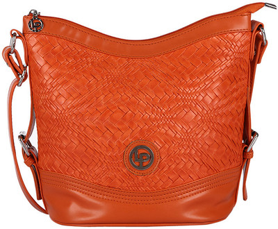 

Lino Perros Women Casual Orange PU Sling Bag