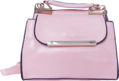 

Feliza Girls Casual Pink Leatherette Sling Bag
