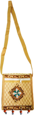 

CraftEra Girls Casual Brown Jute Shoulder Bag
