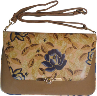 

Bhamini Women Brown PU Sling Bag