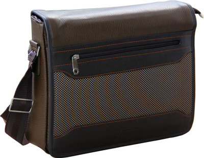 

Moladz Men & Women Casual Brown Leatherette Sling Bag
