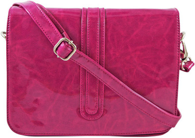 

Peacock Women Casual Pink PU Sling Bag