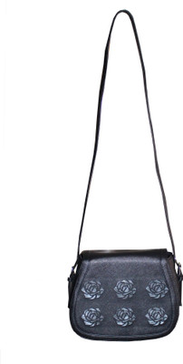 

Aazi Women Casual Black PU Sling Bag
