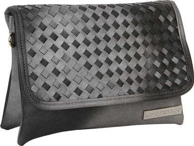 

Lino Perros Women Casual Grey Leatherette Sling Bag
