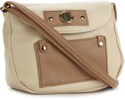 

Lavie Women Casual Beige, Brown Sling Bag
