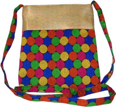 

MK Women Casual Multicolor Brocade Sling Bag