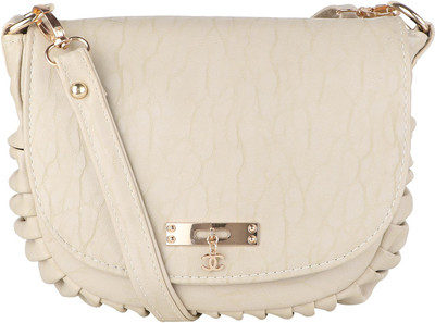 

Emblazon Women Casual White PU Sling Bag