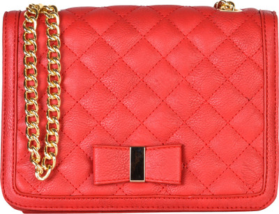 

Chemistry Women Evening/Party Red PU Sling Bag