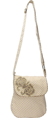 

Pickpocket Women Casual White Cotton, Canvas Sling Bag