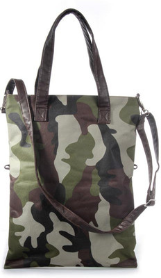 

All Men Casual Green Canvas Sling Bag