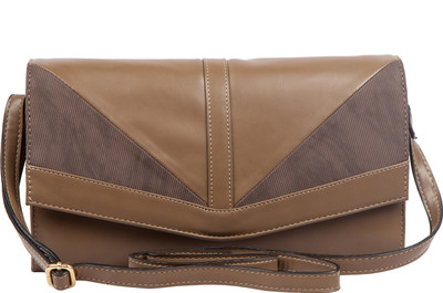 

Lomond Women Evening/Party Brown PU Sling Bag