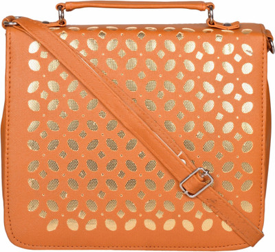 

Cuddle Women Casual Brown PU Sling Bag