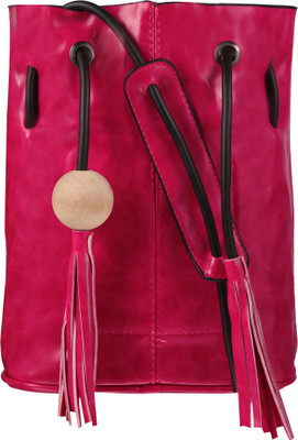 

Satchel Girls Casual Pink PU Sling Bag