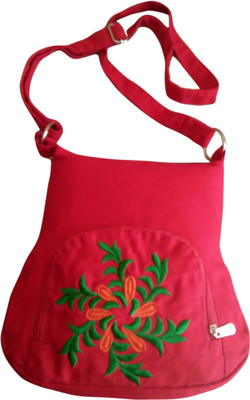 

Fly Angels Women Casual Red Canvas Sling Bag