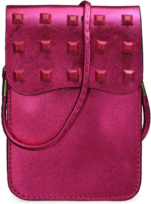 

Bags Craze Women Formal Pink PU Sling Bag