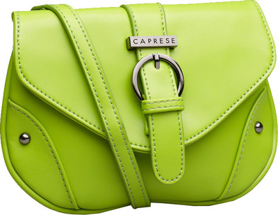

Caprese Women Casual Green PU Sling Bag