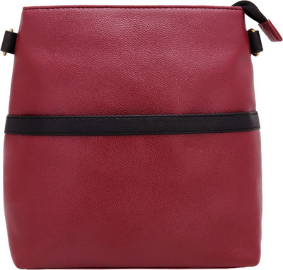 

Borsavela Women Casual Red PU Sling Bag