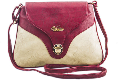 

Voaka Women Casual Tan, Beige PU Sling Bag, Beige;tan