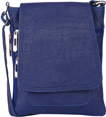 

Prettyvogue Girls Casual Blue PU Sling Bag