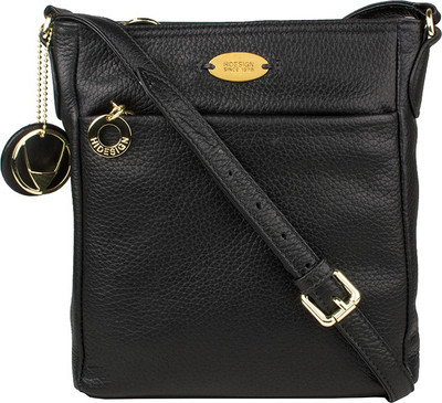 

Hidesign Women Formal Black Genuine Leather Sling Bag