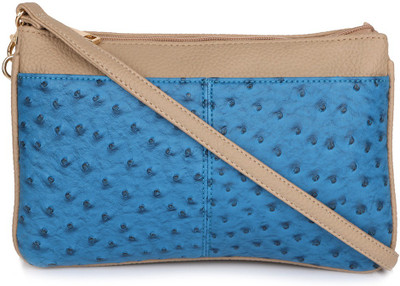 

Cappuccino Women Casual Blue Leatherette Sling Bag