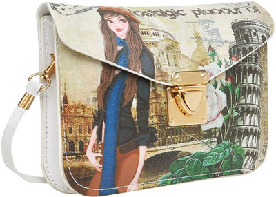 

Hawai Women Evening/Party Multicolor PU Sling Bag