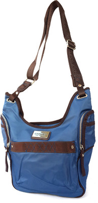 

Exotik Women Casual Blue PU Sling Bag