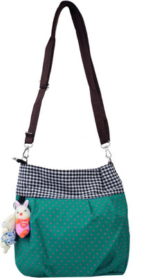 

Super Drool Women Casual Green PU Sling Bag