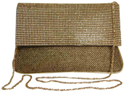 

Laviva Girls Evening/Party Tan Beads Sling Bag