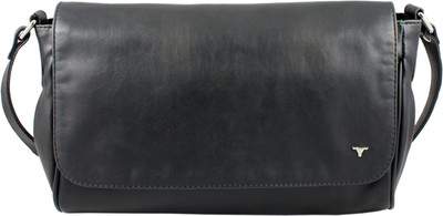 

Bulchee Women Casual Black PU Sling Bag