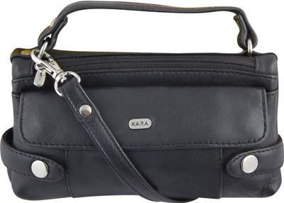 

Kara Women Casual Black Genuine Leather Sling Bag