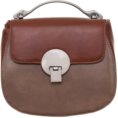 

Peaubella Girls Casual Brown Leatherette Sling Bag
