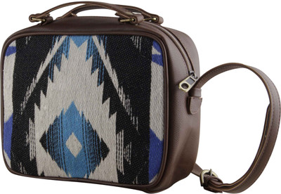 

The Purple Sack Girls Casual Blue Leatherette Sling Bag