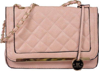 

Diana Korr Women Casual Pink PU Sling Bag