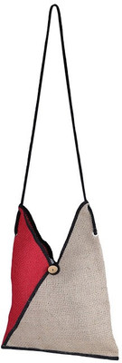 

Jute Tree Women Casual Red, Beige Jute Sling Bag, Beige;red