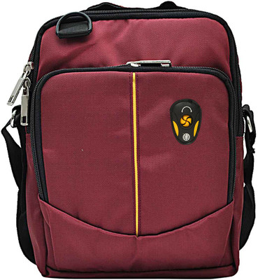 

Hawai Men Casual Maroon Polyester Sling Bag