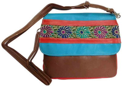 

Laviva Women Casual Brown PU Sling Bag