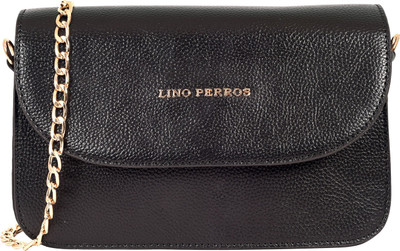

Lino Perros Women Casual Black Leatherette Sling Bag