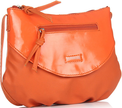

Peperone Women Casual Orange PU Sling Bag