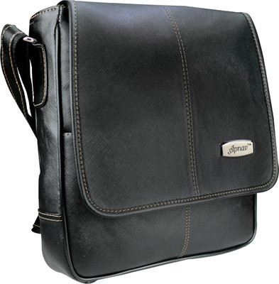 

Apnav Men & Women Formal Black Leatherette Sling Bag