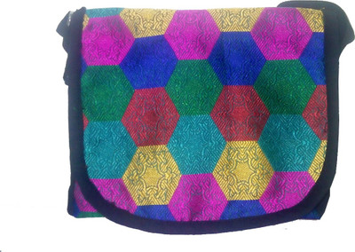 Evagloria Girls Casual Multicolor Cotton Sling Bag available at flipkart for Rs.100
