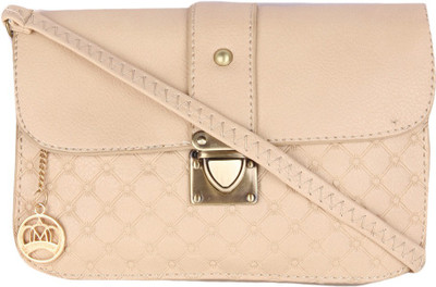 

Moedbuille Women Casual Beige PU Sling Bag